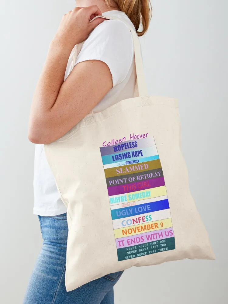 

Colleen Hoover Spines Tote Bag Canvas stote bag woman shopping bag tote men tote screen