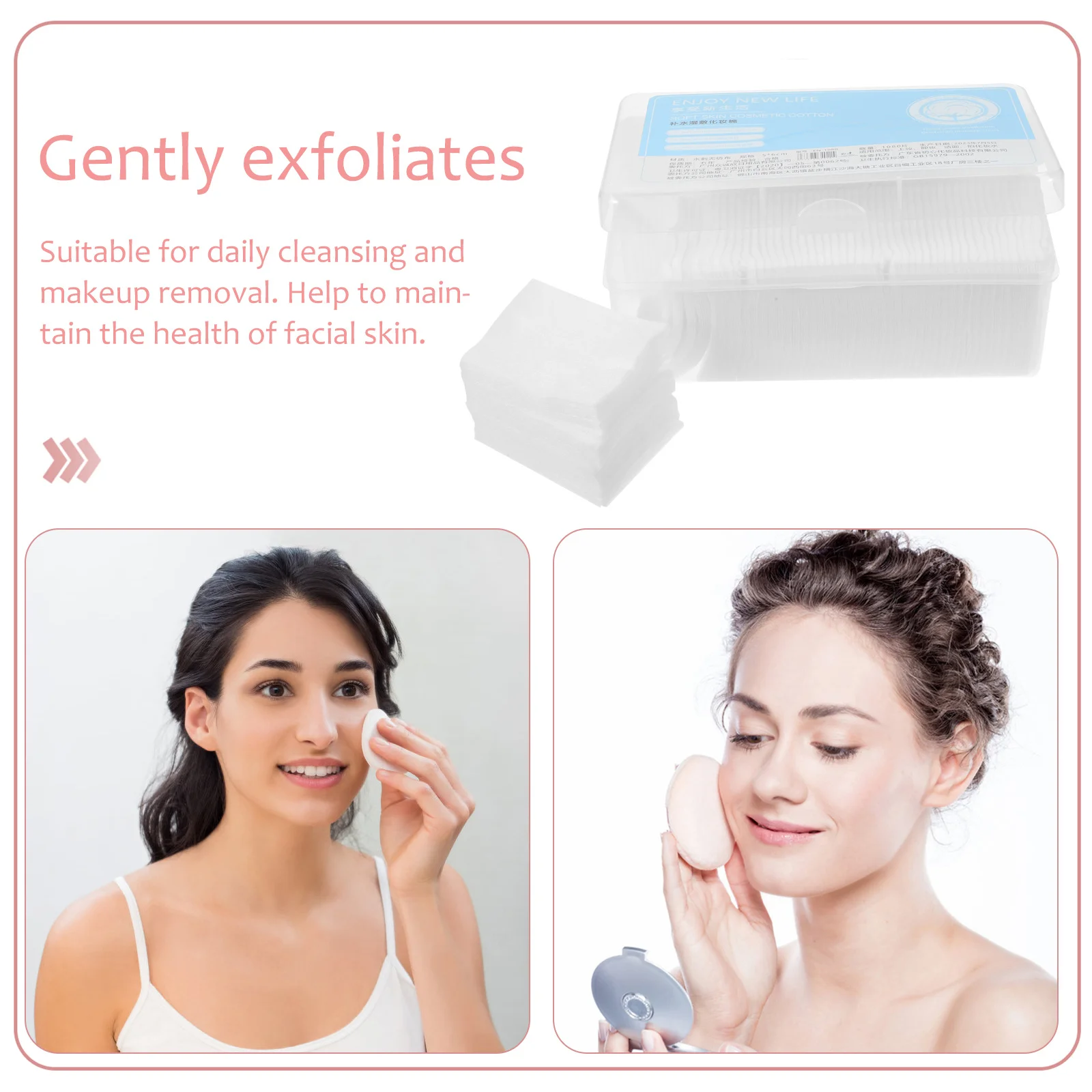 1080 قطعة منصات ماكياج قماش غير منسوجة قسط لمسة ناعمة متعددة الاستخدام للوجه مزيل طلاء الأظافر السفر مريحة #6