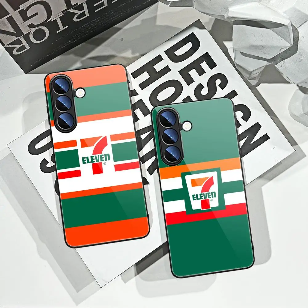 7-Eleven セブン-イレブン Phone Case For Samsung Galaxy S26 Ultra S25 FE S24 S23 S22 Plus S25 Edge S21 Note20 Tempered Glass Covers