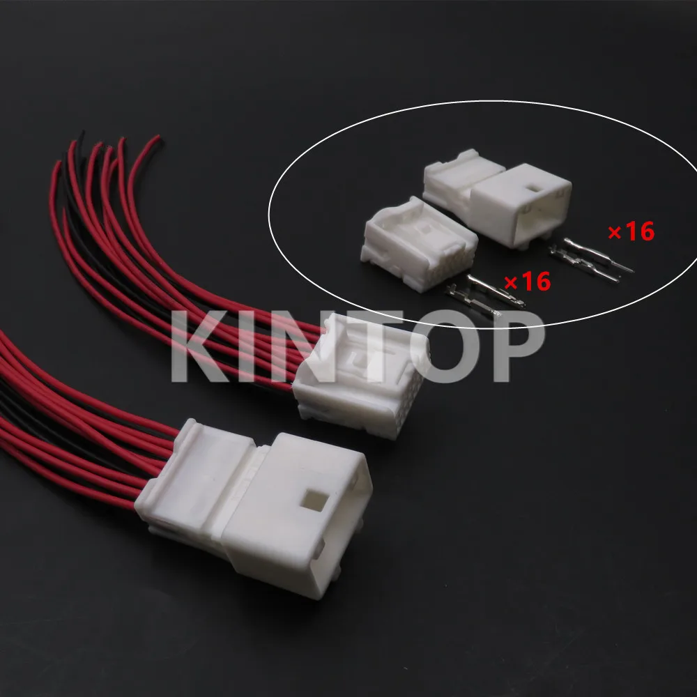 

1Set 16 Pins 6098-5281 6098-5279 1473410-1 1473796-1 Car Socket Auto AC Assembly Connector For Motor Auto