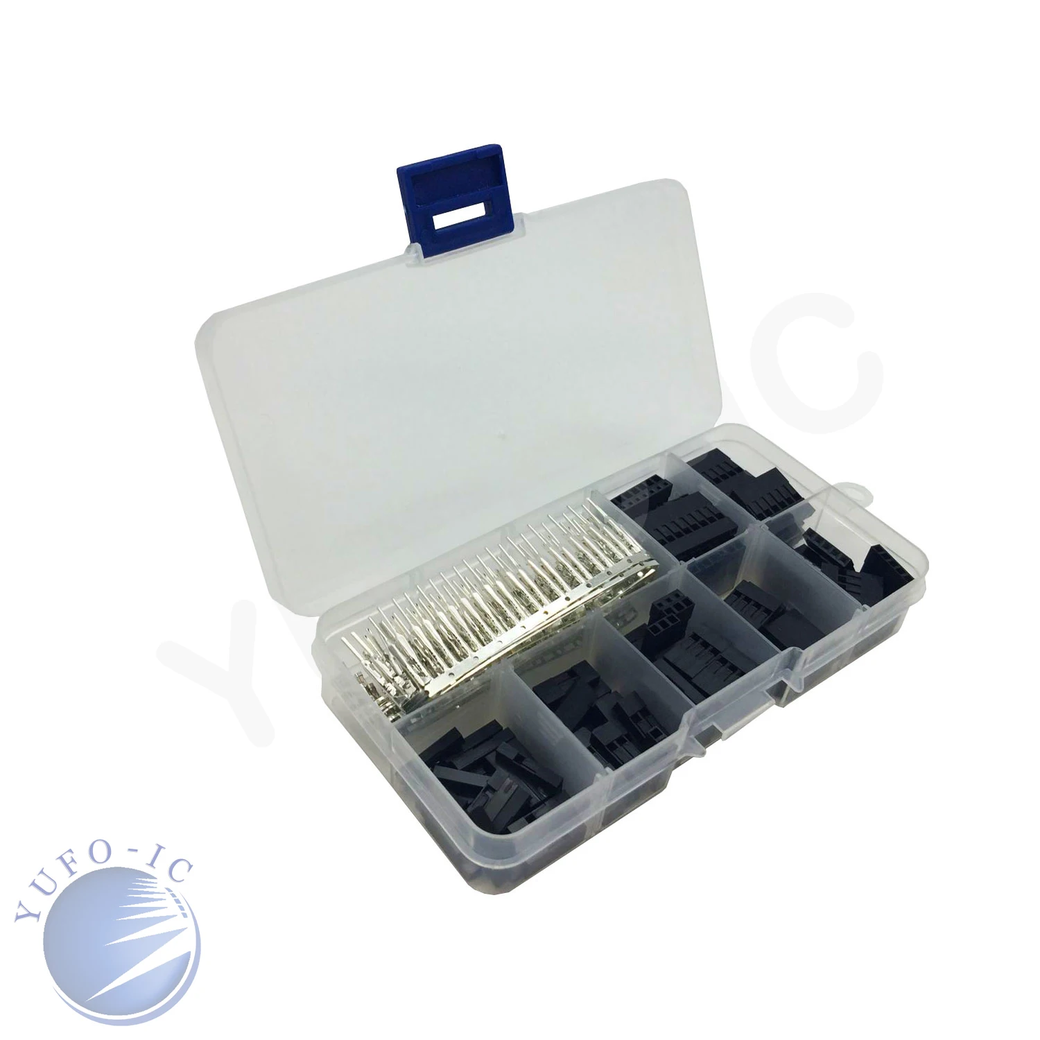1Box 1/2/3/4/5/6/8Pin DuPont Housing Kit Wire Jumper Connector Du Pont Head Shell Connector Crimp Male & Female 2.54mm Terminal