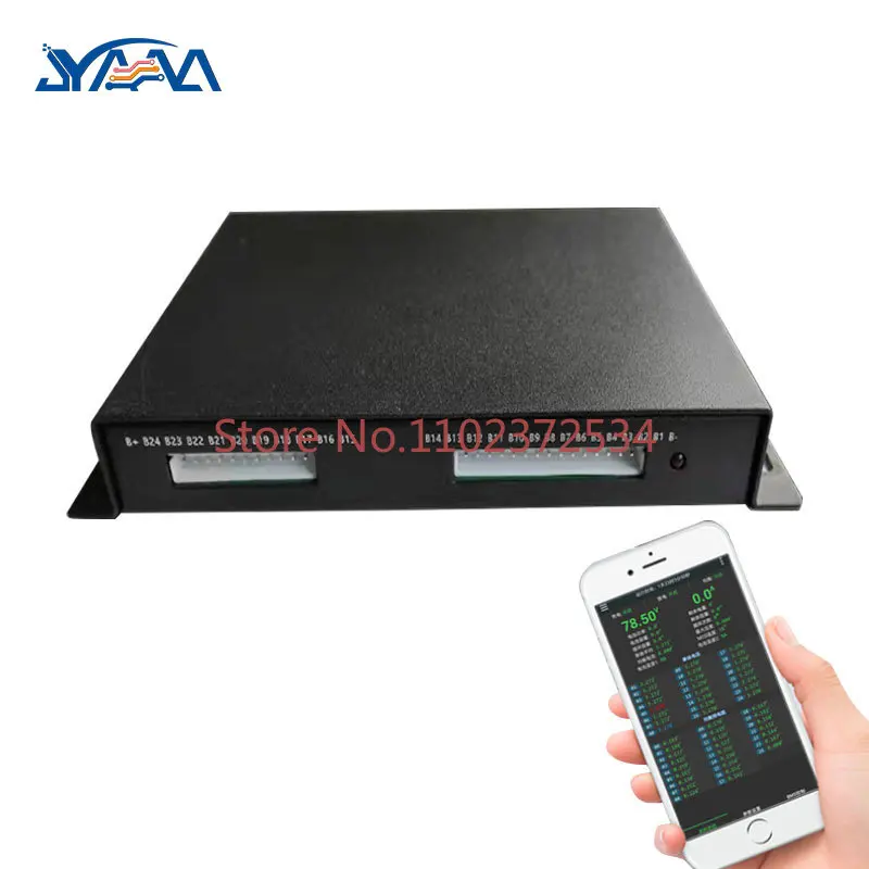 4S-24S 12V/24V/36V/48V60V/72V/96V 1A JK smart active cell equalizer battery active balancer with BT APP