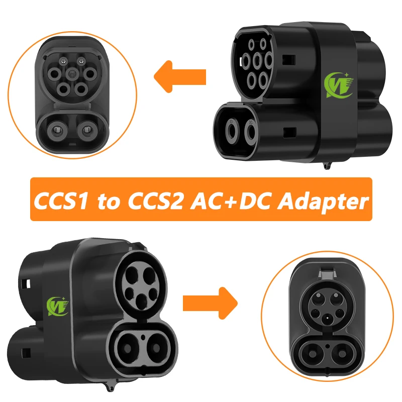 From J1772 CCS 1 Charger to CCS 2 EV Adapter 250A AC & DC CCS 1 to CCS 2 DC Fast EV Charger Adapter 250KW For IEC 62196-2 Cars