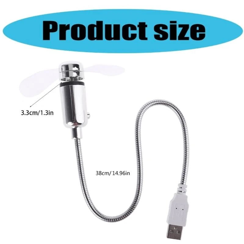 R1WD USB 데스크탑 팬 여름 컴퓨터 팬 홈, 사무실, 무음 USB 팬을위한 휴대용 휴대용