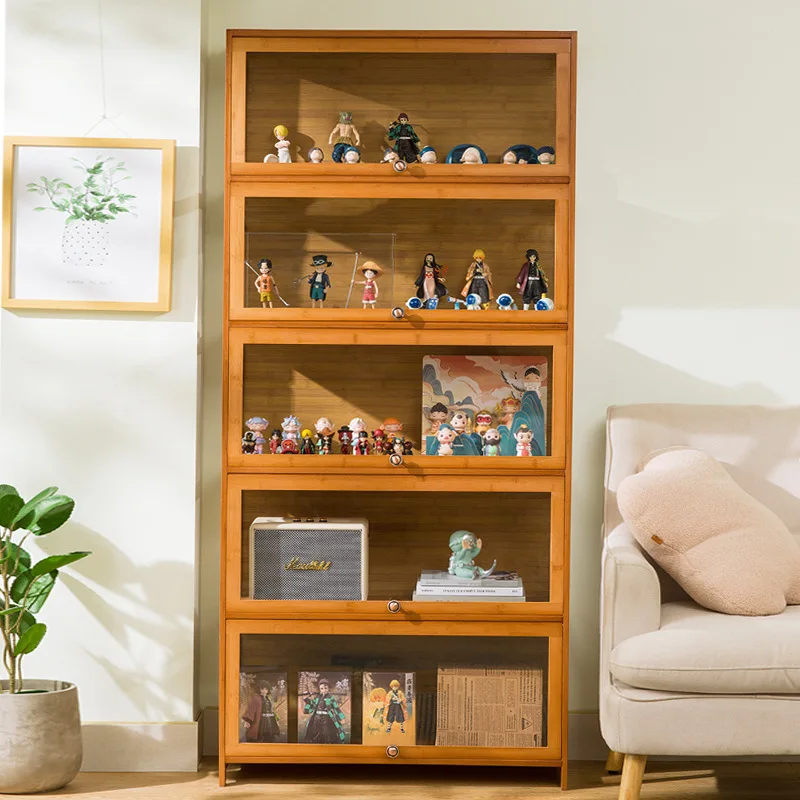 خزانة عرض لتخزين الشكل، نموذج لعبة ليغو، صندوق أعمى من الأكريليك الشفاف المقلد، رف عرض مقاوم للغبار، خزانة كتب #3