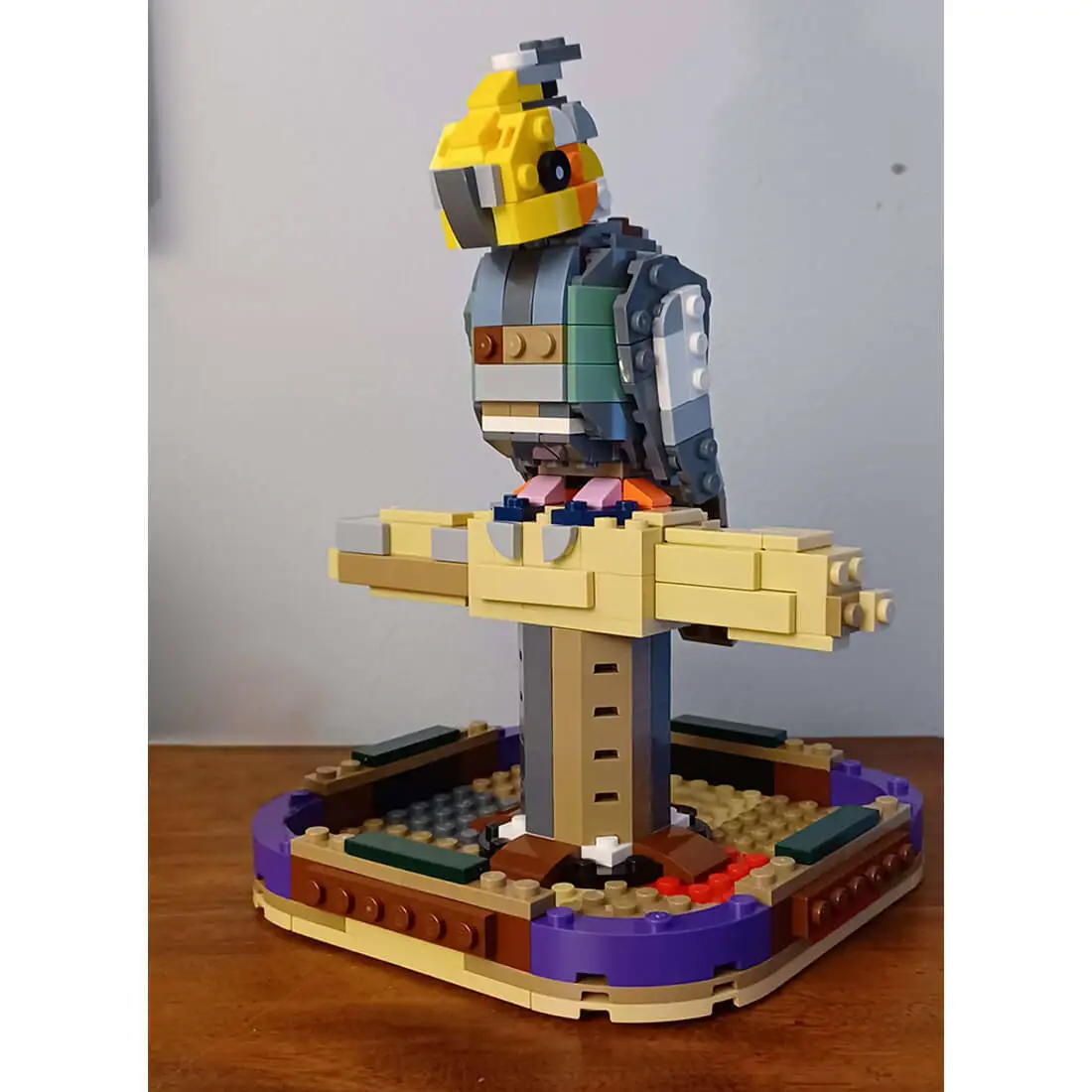 

Изготовленный на заказ MOC-124853, набор строительных блоков с изображением попугая и животного, 392, детали, подарок для детей