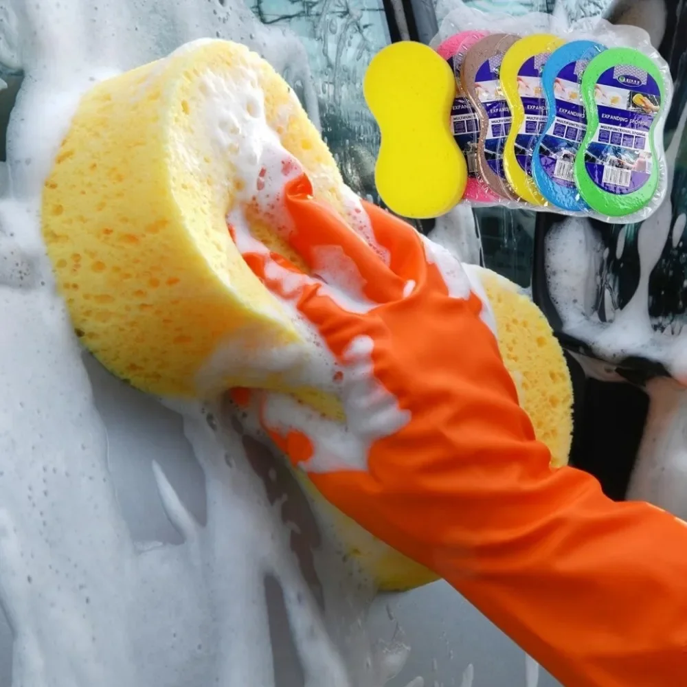 Car Wash Sponge Honeycomb Large Sponges High-density Car Washing Sponge Block Auto Detailing Foam Cleaning Tools Car Accessories