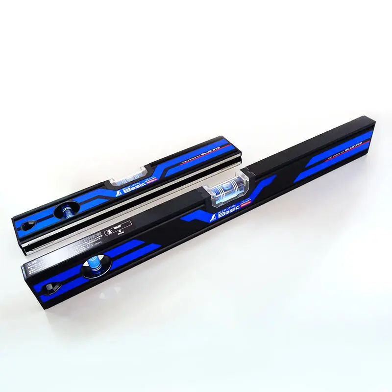 SHINWA High Precision Blue Magnetic Aluminum Home Improvement Angle Ruler Level With Ruler 73493/73494