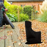 Black Outdoor Portable Vacuum Bag with Drawstring Closure for Large-Capacity Leaf Blower Storage Bag, 1 Pc 5