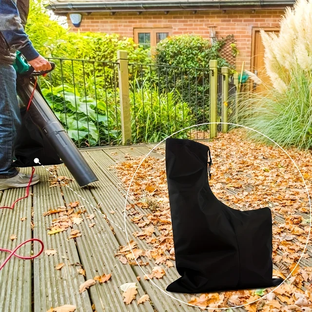 Black Outdoor Portable Vacuum Bag with Drawstring Closure for Large-Capacity Leaf Blower Storage Bag, 1 Pc 5 Black Outdoor Portable Vacuum Bag with Drawstring Closure for Large-Capacity Leaf Blower – view 5