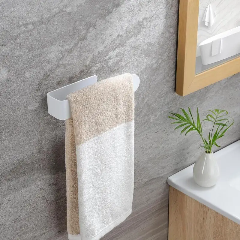Hand Towel Rail U Shaped Acrylic Towel Bar Holder No Drilling Hand Towel Ring Holder For Rvs Toilets Laundry Rooms Bathrooms