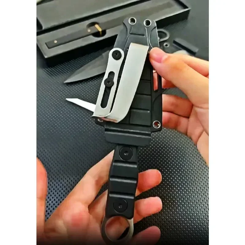 2024 New products: Outdoor small straight knife, high hardness survival knife, camping EDC portable,utility knife +K sheath