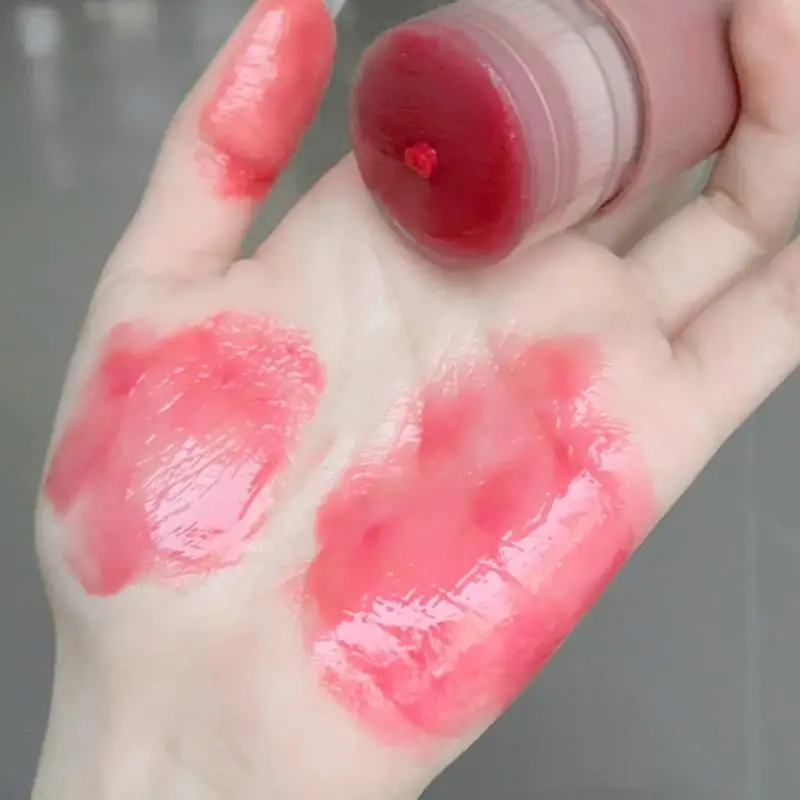 Barra de labios en polvo de gelatina, colorete hidratante de larga duración, ilumina el contorno Facial, colorete de maquillaje, bálsamo labial de gelatina, nuevo