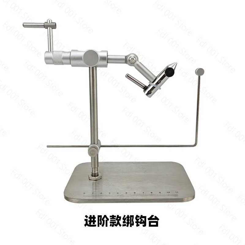 Fly Tying Vise Tool Set 360° Rotatable Fishing Hook Tying Station With 4Pcs Fly Fishing Auxiliary Tools