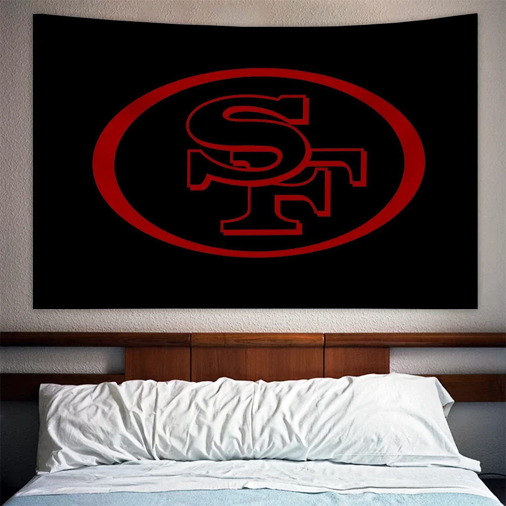 Tkanina Gobelin do zawieszenia na ścianie San Francisco 49ers Dekoracja Home Decor Dekoracje do salonu Estetyczna sztuka Fototapeta Gobeliny