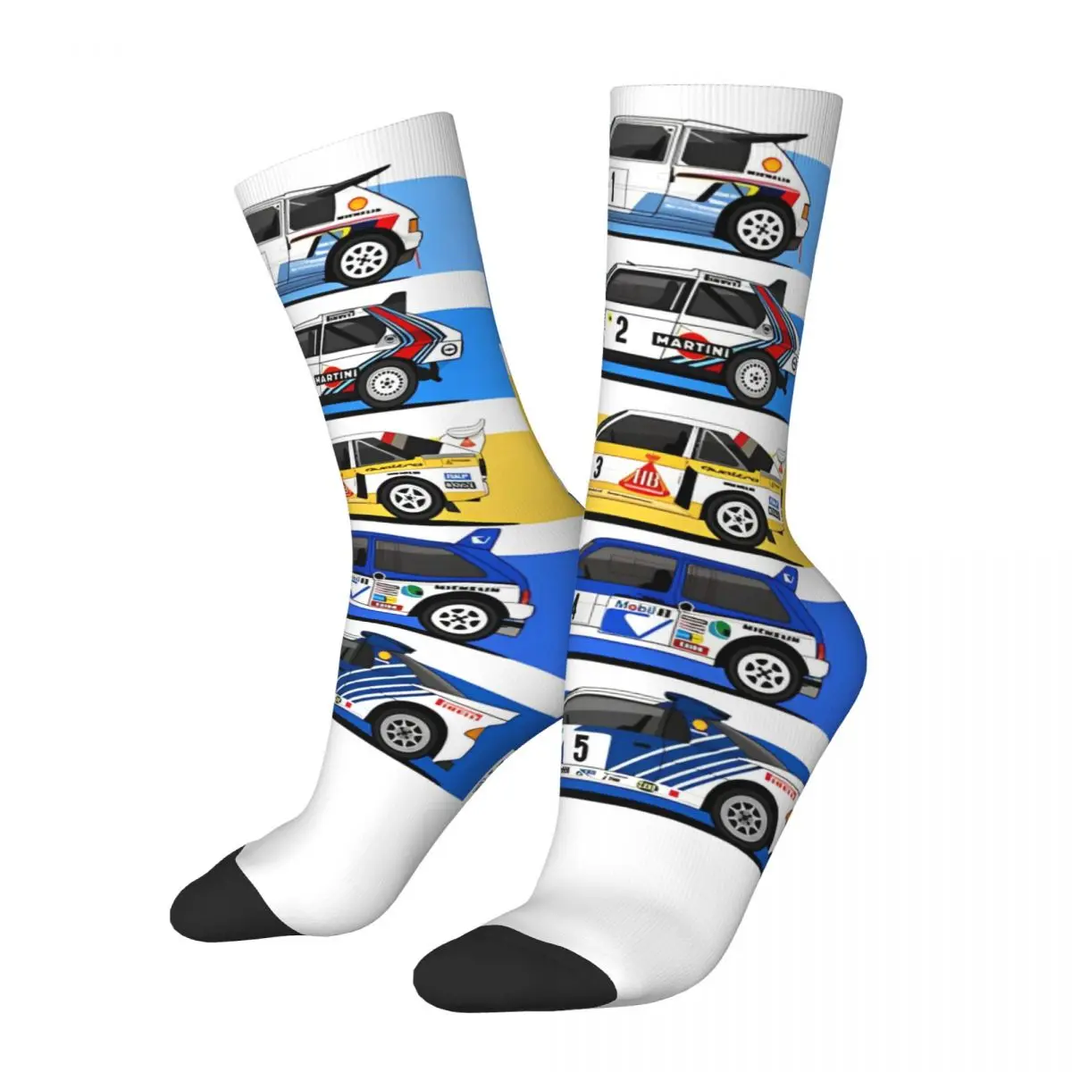 1986 Group B Rallying Car Socks for Women Men Merch Rally Racing Cozy Non-slip Middle Tube Socks