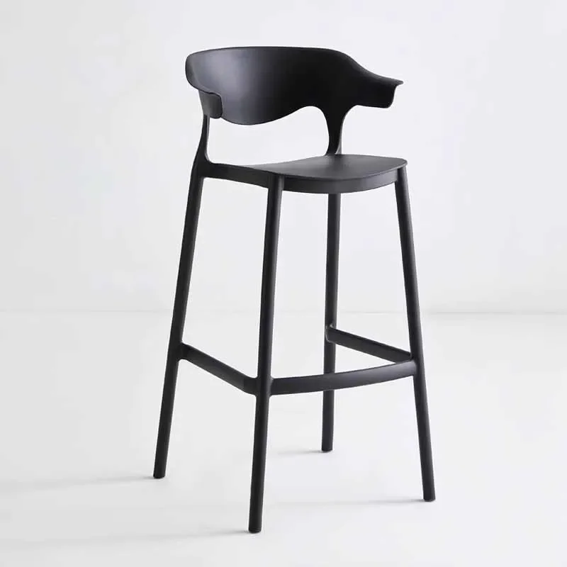 High Quality Kitchen Bar Stool Modern Design Simple Plastic Bar Chair Waterproof European Taburete Cocina Alto Home Decoration