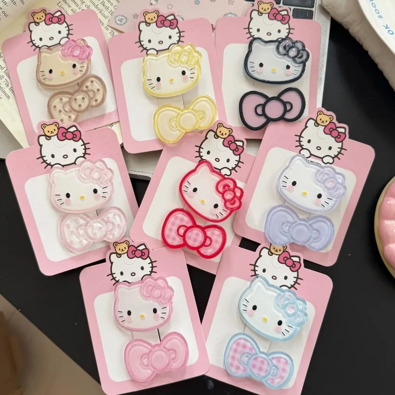 

Hello Kitty Hair Clip Cute Cartoon Versatile Bangs Edge Clip Travel Ladies Supplies Desktop Decoration Student Gift Wholesale