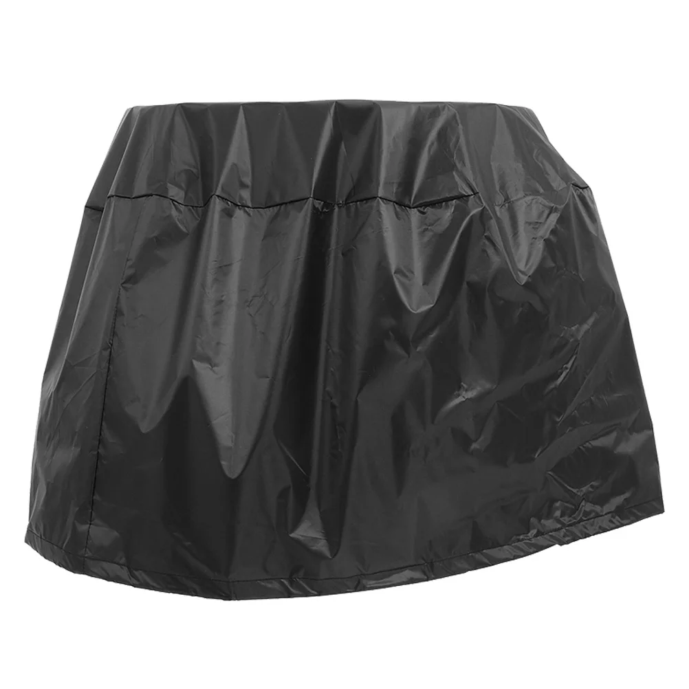 

210d Waterproof Bbq Grill Cover Heavy Duty Round Outdoor Protector Camping Patio Bbq Equipment Cover Round Stock Tank