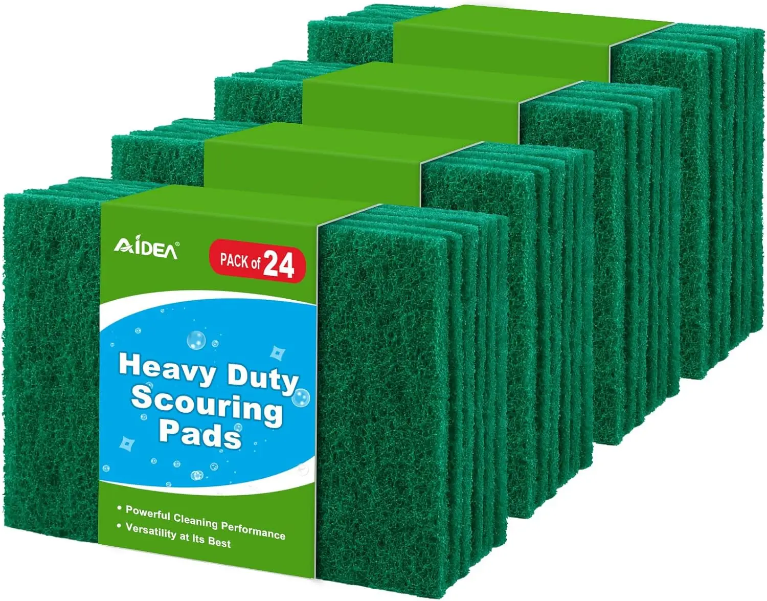

Heavy Duty Scouring Pads Multipurpose Dish Kitchen Cleaning 24 Pack 5.5x3.5in