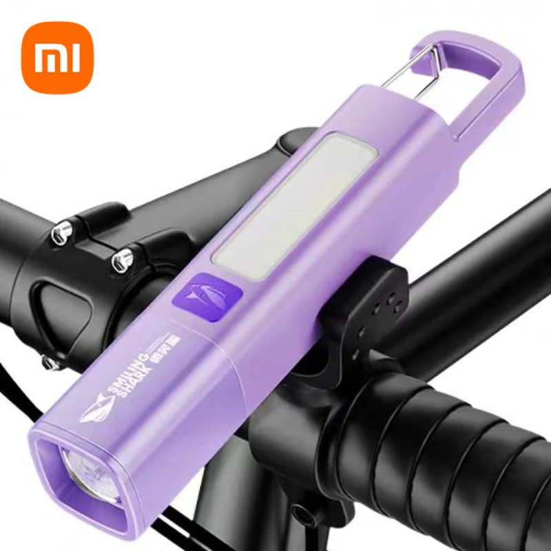 Xiaomi Outdoor COB Side Lights Night Riding Lamp Zoomable Long Range Portable Carrying LED Flashlight Bicycle Light with Clip-on