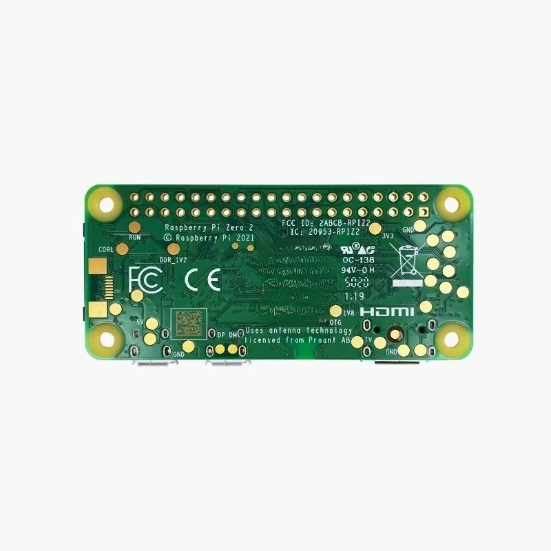 RP3A0 Quad-Core 64-bit Cortex-A53 Processor, 1GHz, 512MB SDRAM, WLAN Wireless RPI0 2 W