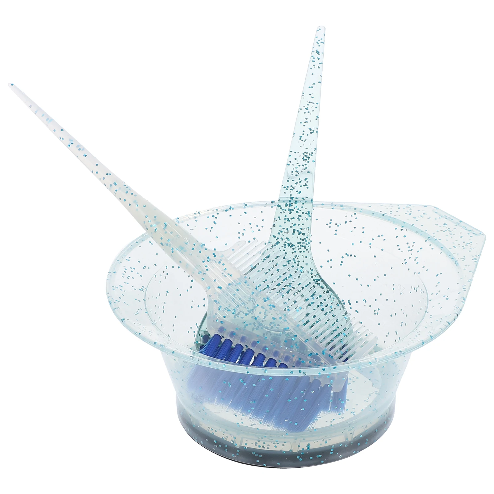 

Hair Dyeing Brush and Bowl Set Mixing Tint Brushes Color Soft for Coloring Bowls Hairstylist Nylon Wool