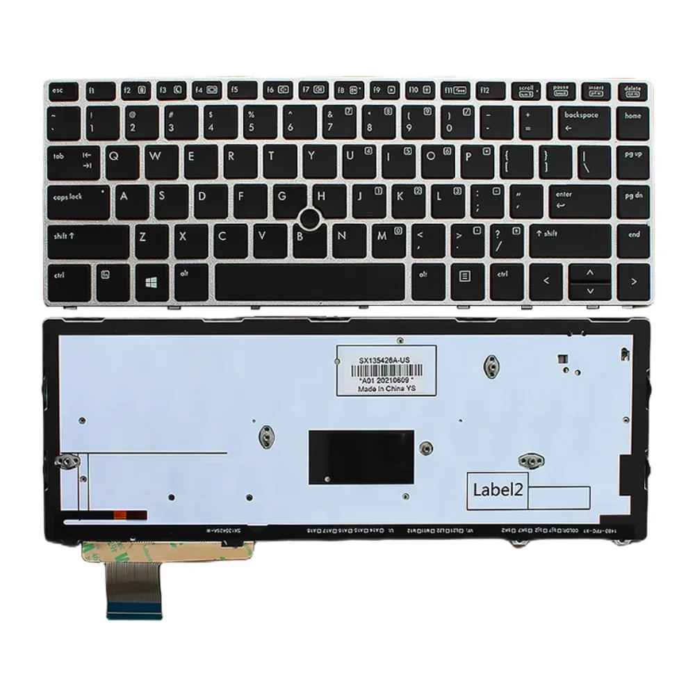 

US Backlit Keyboard for HP EliteBook Folio 9470M 9470 9480 9480M 702843-001 697685 USA English Backlight New