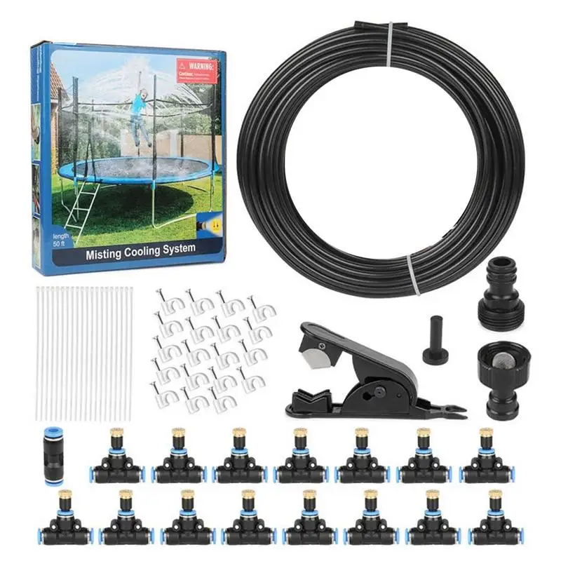 

1 Set Fog Nozzles Irrigation System Plant Watering Sets Water Mister Cooling System For Porch Adjustable Drippers For Irrigation