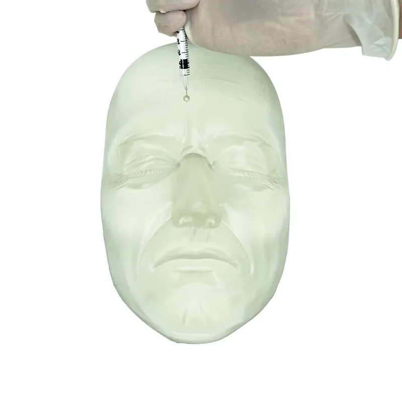 Simulated Transparent Head Injection, Suturing, Cosmetic Injection, Filling, Practice, Facial Fine-tuning Model
