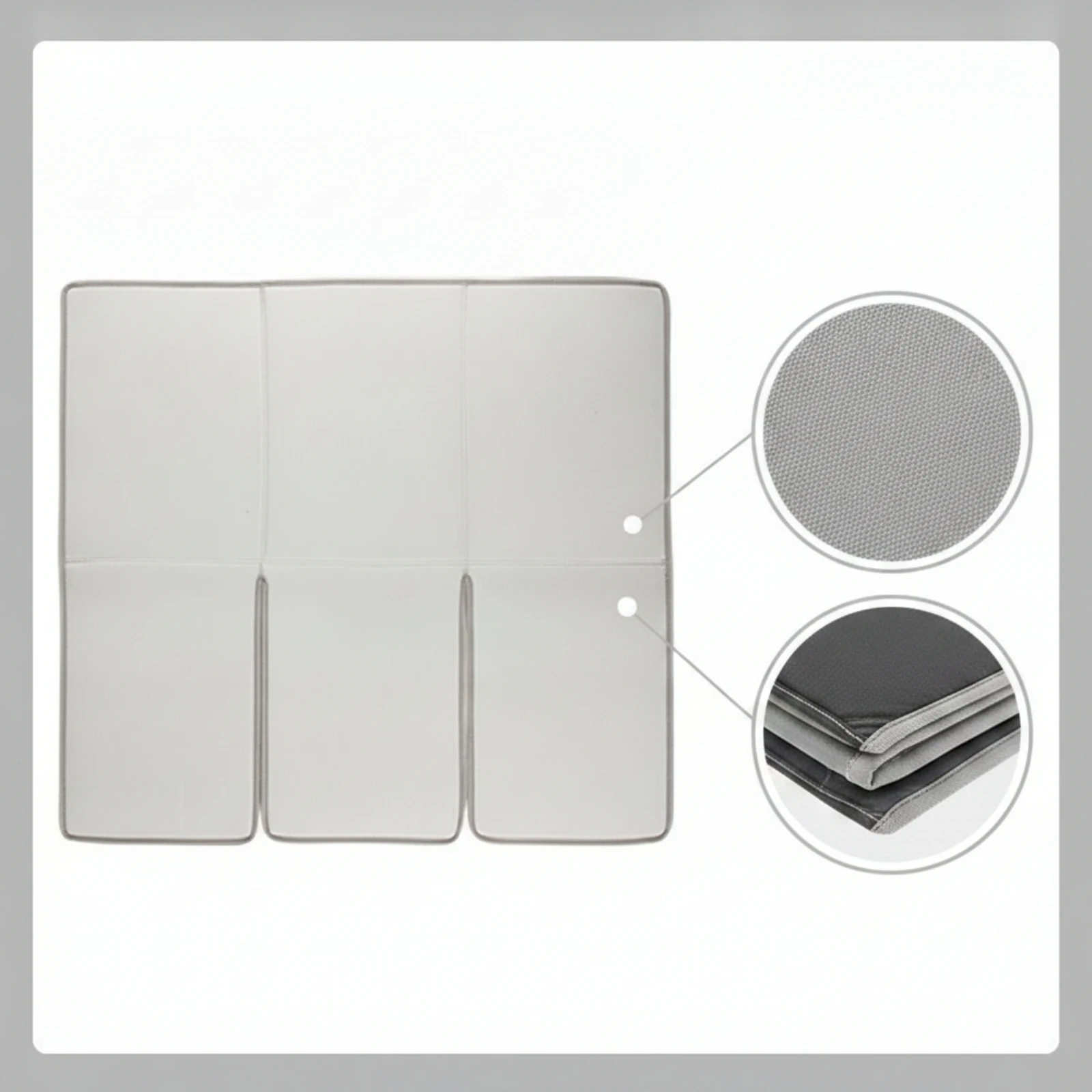 Foldable Ironing Pad Compact Ironing Pad with Hanging Loop Space-Saving Easy to Carry for Travelers, Dorm Rooms, Home
