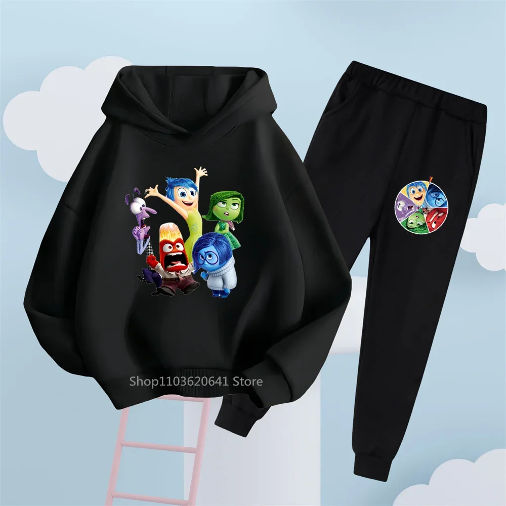 Disney Inside Out Hoodie & Trousers Set - Fun & Casual Kids' Clothing for Everyday Wear & Street Style