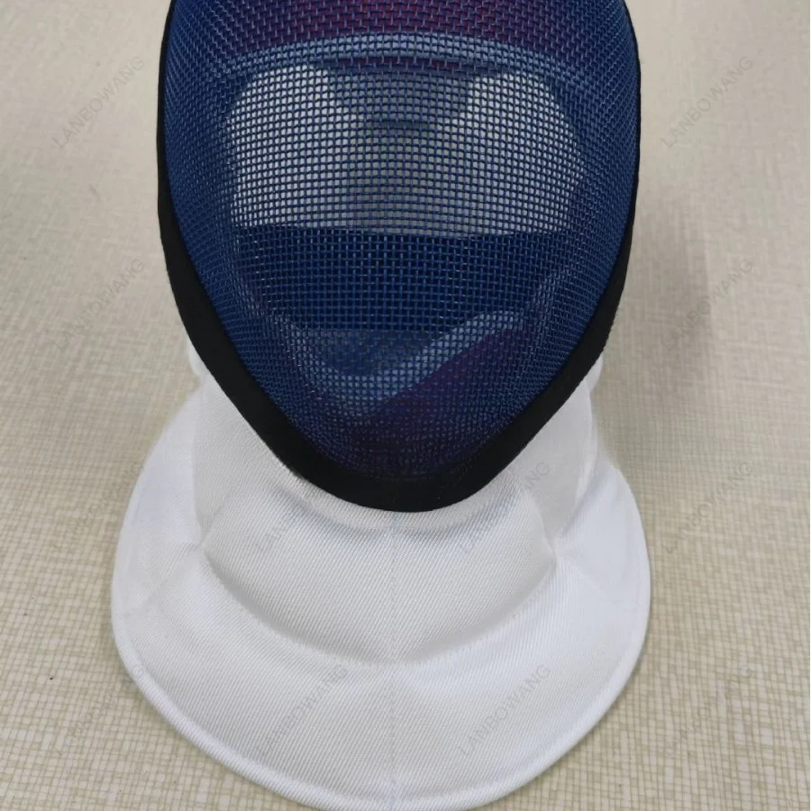 Fencing Epee Mask With Blue And Multi Color Mesh Screen, Fencing Protective Gear