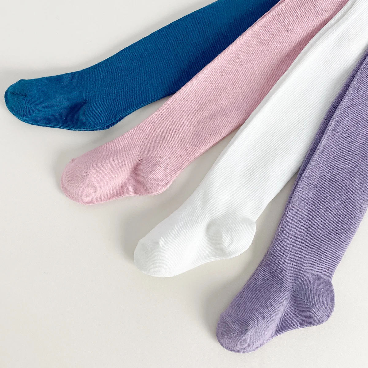 4 Stück Strumpfhosen für Kleinkinder, Mädchen, einfarbig, Basic-Leggings, mittlere Dicke, passend zu allen Anlässen – Detail 3