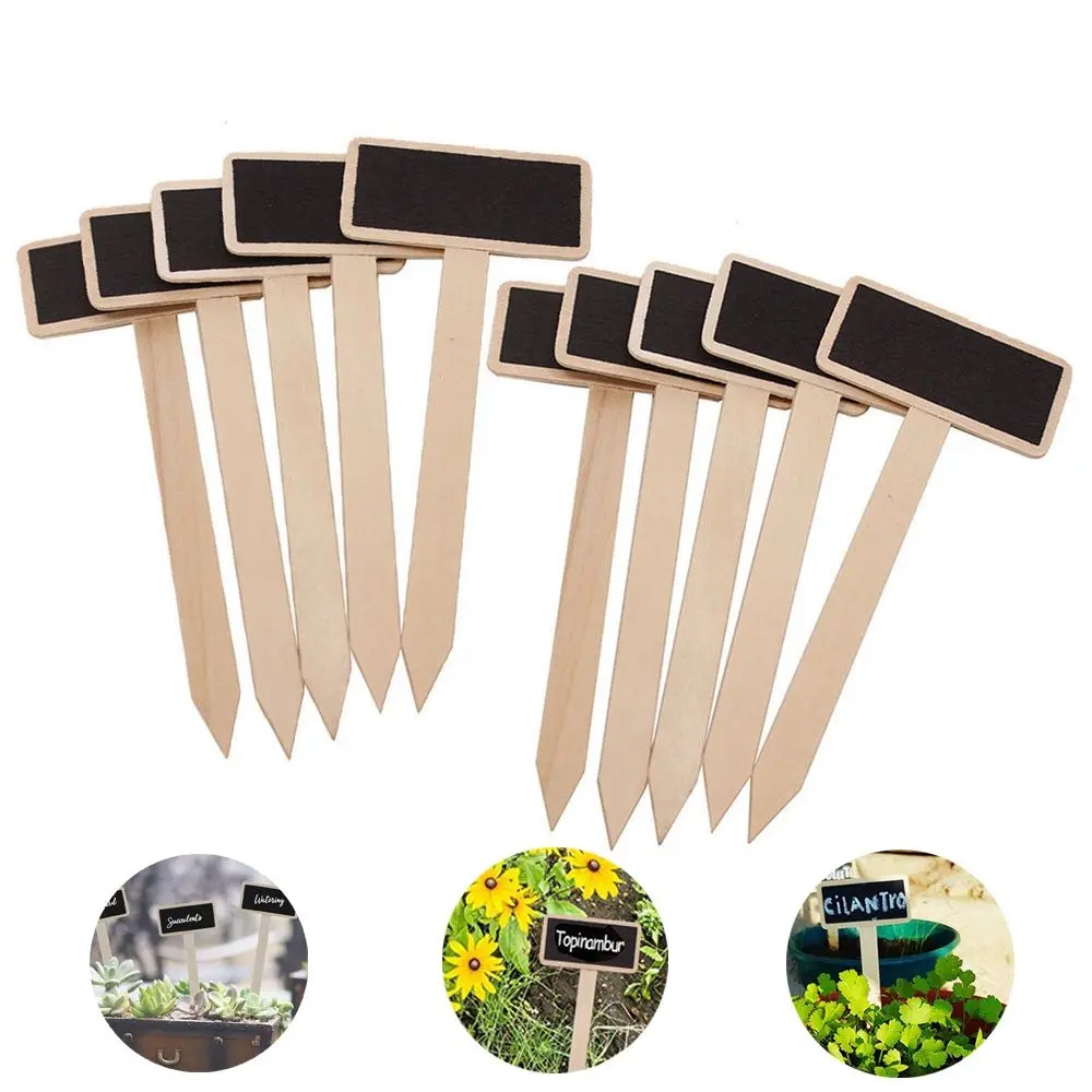 

N1N Chalkboard Writing Plate Garden Ornaments Seedling Tags Plant Markers Plant Tags Plants Signs Garden Decoration Tools