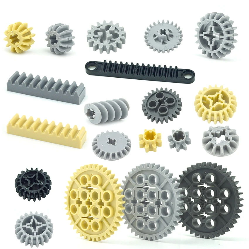 التقنية والعتاد الطوب جزء دودة رف المحور دبوس الكلاسيكية التفاضلية والعتاد MOC قطار سيارة رافعة نموذج لتقوم بها بنفسك ألعاب مكعبات البناء 32494