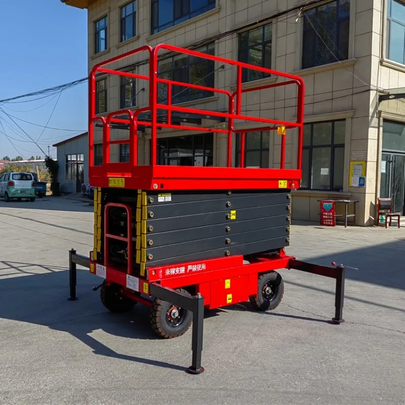 10 Meters Movable Diesel Aerial Work Platform Diesel Self Propelled Scissor Lift Hydraulic Scissor Lifting Platform