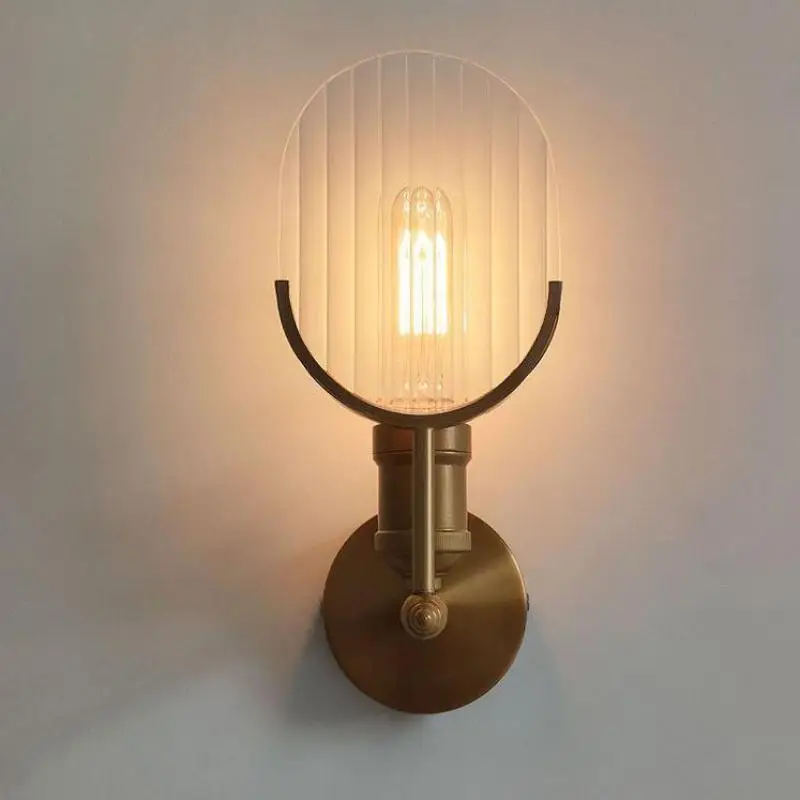 

Art Bar Vintage Brass E27 wall Lighting fixture Cafe deco indoor wall sconces Bedroom veranda hallway Industrial LED Wall lamp