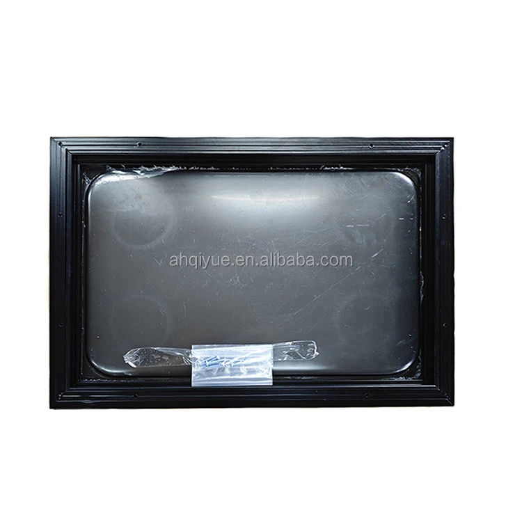 Customizable Aluminum Frame Fixed Window With Transparent Gray Glass For Camper Van view 4