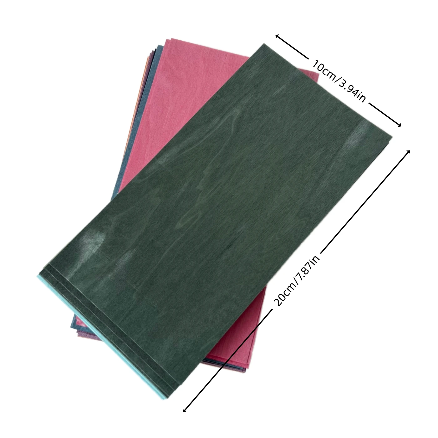 5 عبوات، 10 سم × 20 سم × 0.5 مم (عرض/طول/ط)، حزمة قشرة خشب القيقب المصبوغة للوحة الأصابع وأعمال التسويق والبطانة، أوراق خشب القيقب الطبيعي #2