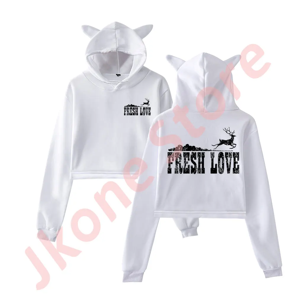 Sturniolo Triplets Fresh Love Essential Merch Pullover Female Cat Ears Hoodie Long Sleeve Top Women's Clothes