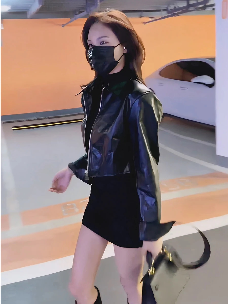 Jaet ort in pelle da donna sciolto Sle versione coreana primavera autunno nuovo arrivo cappotto da motociclista dimagrante Street Sle Faion