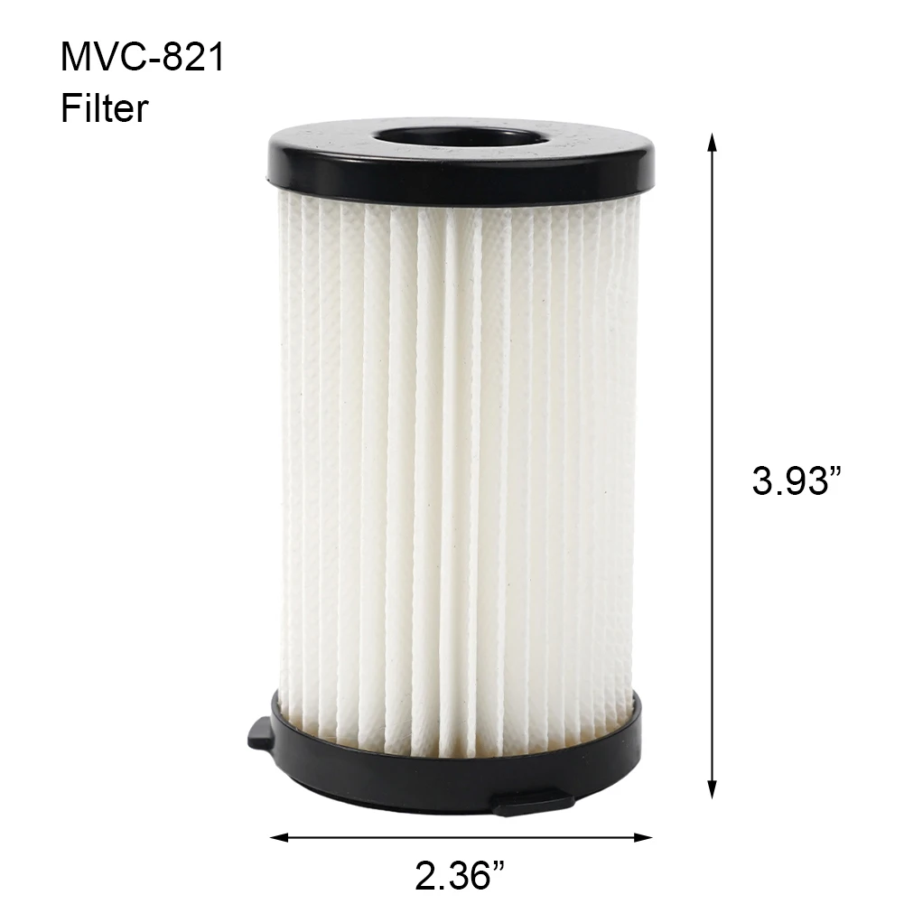 for milux MVC821 Vacuum Cleaner Filter, Effective Dust and Filtration, Fits for riino EVolution V8 V8+, VC185GO