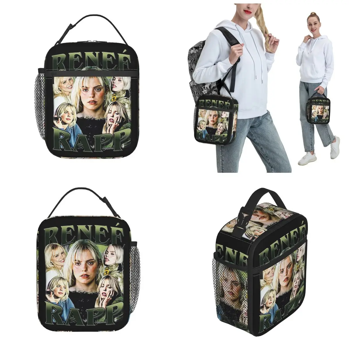 Limited Renee Rapp Merch Insulated Lunch Bags For Picnic Food Box Portable Cooler Thermal Lunch Box