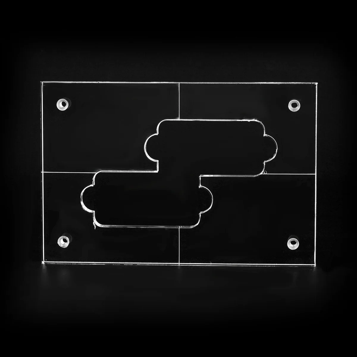Musiclily Pro CNC Accurate Acrylic Pickup Routing Templates for Standard Precision Bass