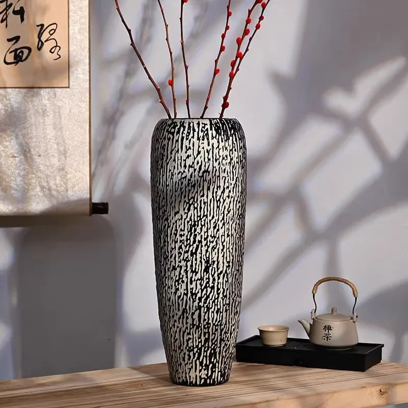 Azui wood hanging bell vase glass transparent Nandina bamboo special high-end flower arrangement long-branch hydroponic green pl
