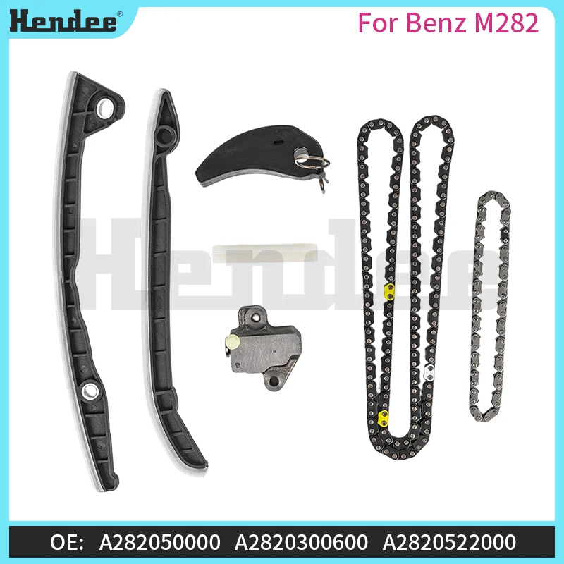 

7 Piece Set Automotive Parts Timing Chain Kit For Benz M282,OE:A2829930078154L,A282993000052L,A2820520500,A282050000,A2820300600