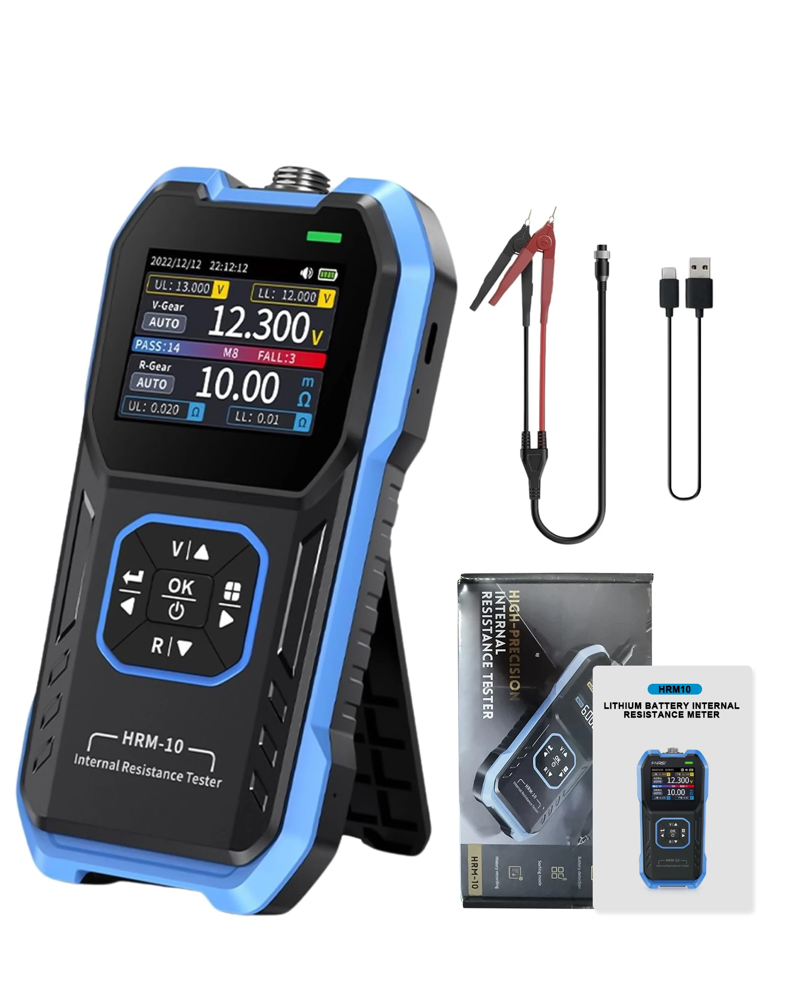 

Voltage Internal Resistance Battery Tester, Automatic Battery Voltage Meter, TFT High-Definition Screen 12V Car Battery Test