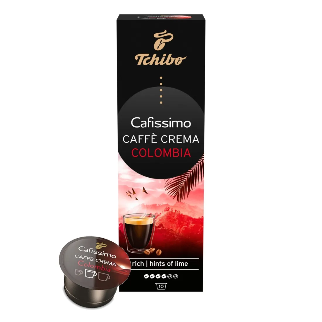 Capsules for TCHIBO Cafissimo Crema Colombia 10 PCs