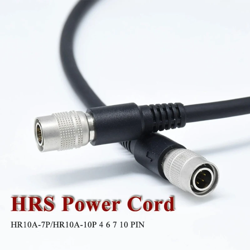 HRS 4 6 7 10 12 Pin Industrial Camera Connector Cable Compatible with Hirose Male Female Plug with 1M Wire IO Line Power Plug